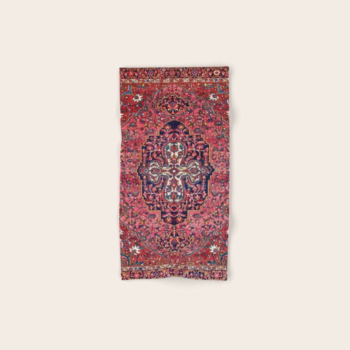 Bakhtiari West Central Persian Antique Rug Print Bath Towel Gallery Image 1