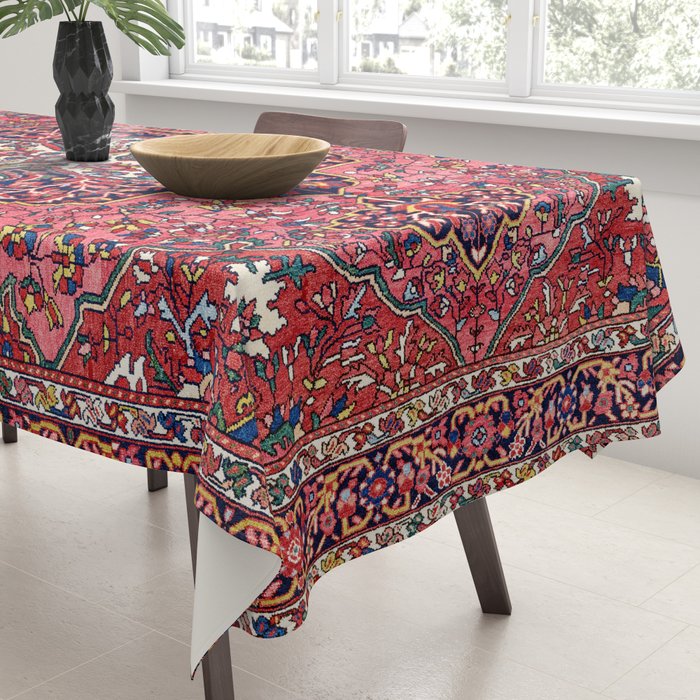 Bakhtiari West Central Persian Antique Rug Print Tablecloth Gallery Image 3