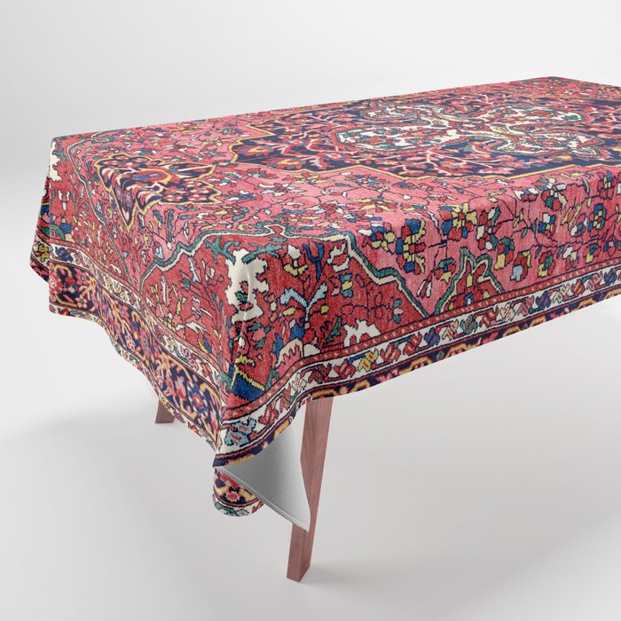 Bakhtiari West Central Persian Antique Rug Print Tablecloth Gallery Image 1