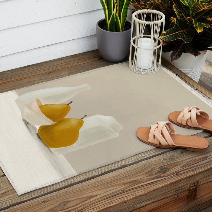 Minimalist Still Life 8 Outdoor Rug Gallery Image 2