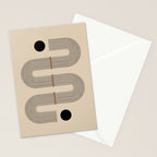 Adina - Mid Century Modern Abstract Art Stationery Card Gallery Image 2