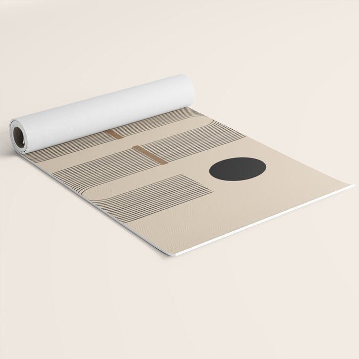 Adina - Mid Century Modern Abstract Art Yoga Mat Gallery Image 2