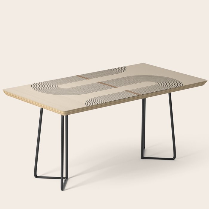 Adina - Mid Century Modern Abstract Art Coffee Table Gallery Image 1