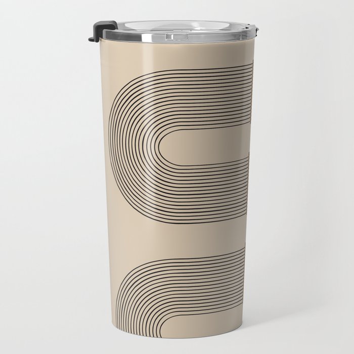 Adina - Mid Century Modern Abstract Art Travel Mug Gallery Image 3