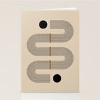 Adina - Mid Century Modern Abstract Art Stationery Card Gallery Image 2