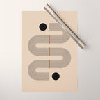 Adina - Mid Century Modern Abstract Art Wrapping Paper Gallery Image 1