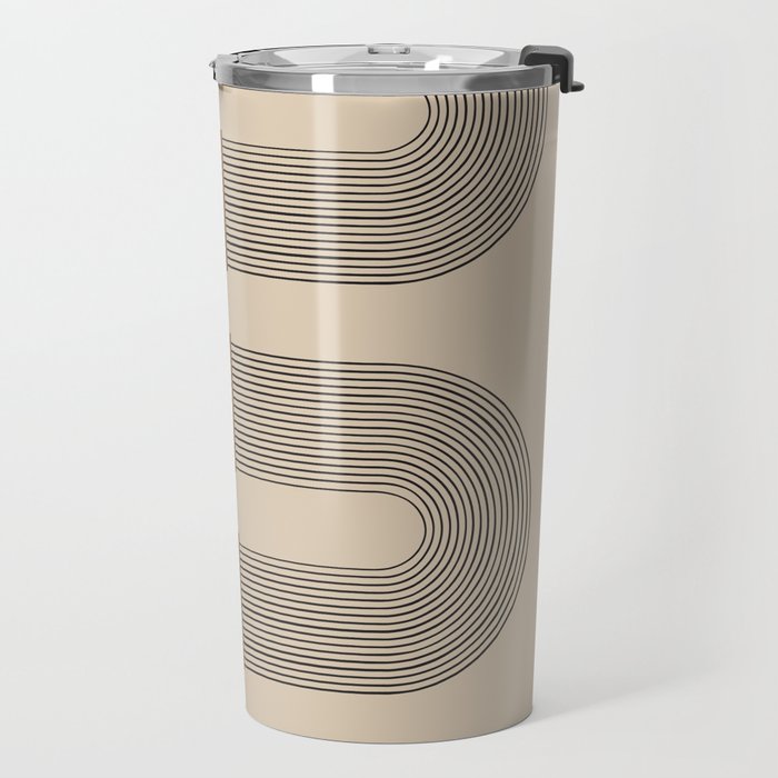 Adina - Mid Century Modern Abstract Art Travel Mug Gallery Image 2