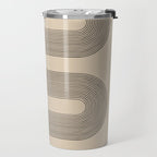 Adina - Mid Century Modern Abstract Art Travel Mug Gallery Image 2