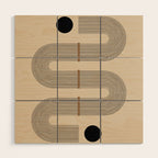 Adina - Mid Century Modern Abstract Art Wood Wall Art Gallery Image 1