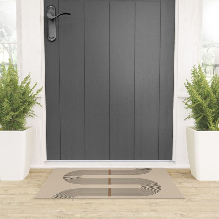 Adina - Mid Century Modern Abstract Art Welcome Mat Gallery Image 3