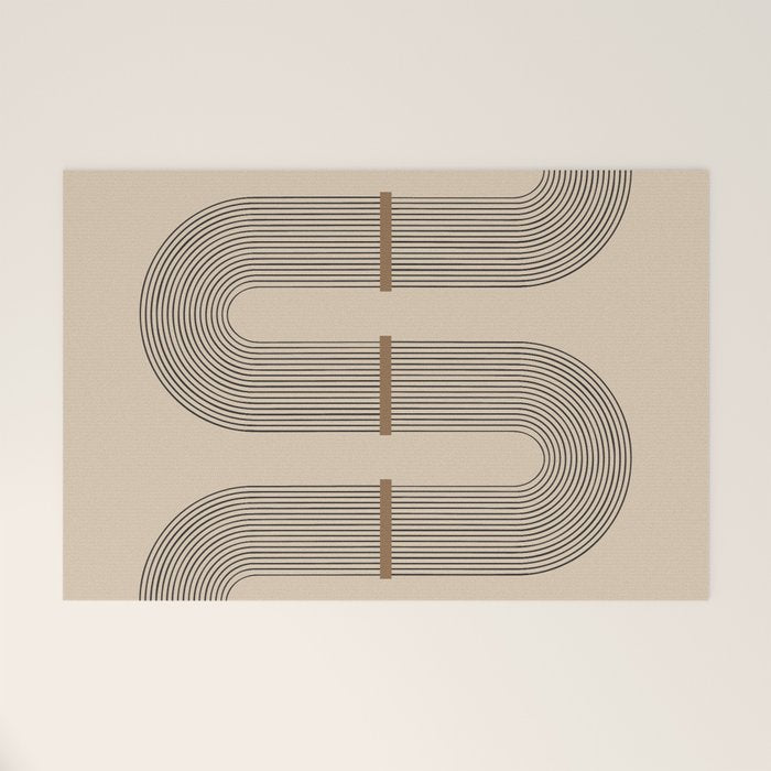 Adina - Mid Century Modern Abstract Art Welcome Mat Gallery Image 1