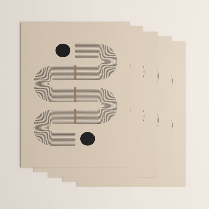 Adina - Mid Century Modern Abstract Art Wrapping Paper Gallery Image 3