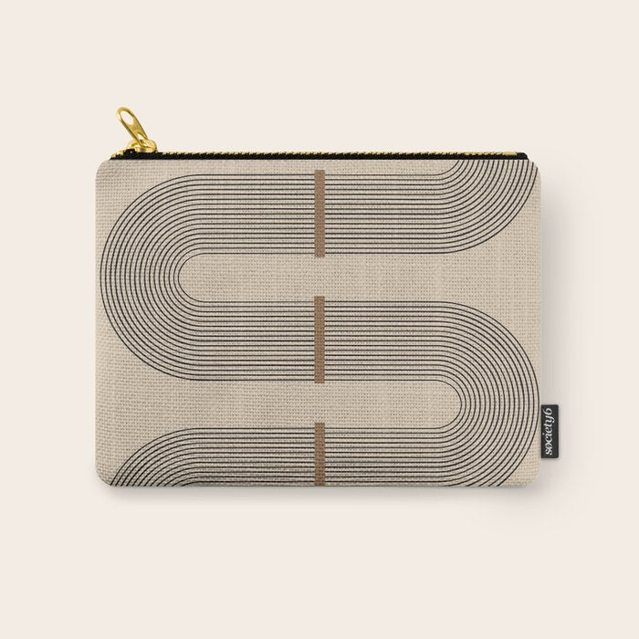 Adina - Mid Century Modern Abstract Art Carry All Pouch Gallery Image 1