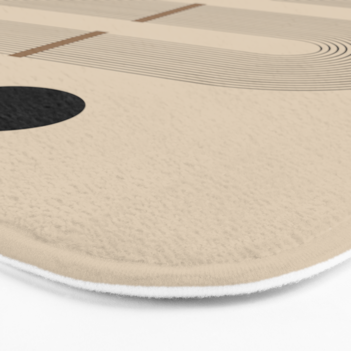 Adina - Mid Century Modern Abstract Art Bath Mat Gallery Image 3