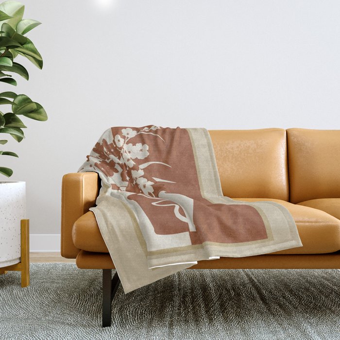 Botanical Contras 6 Throw Blanket Gallery Image 1