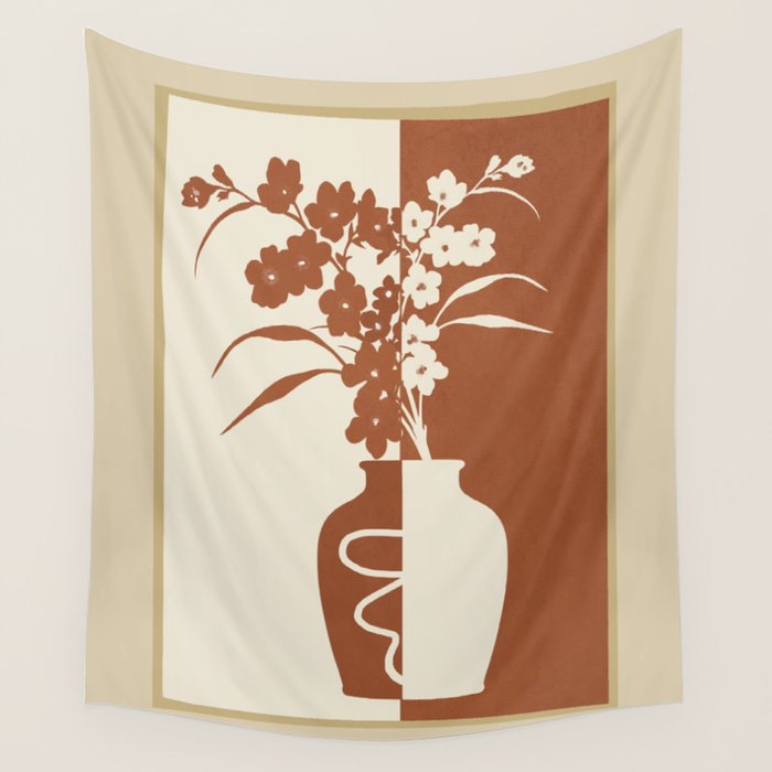 Botanical Contras 6 Wall Tapestry Gallery Image 4