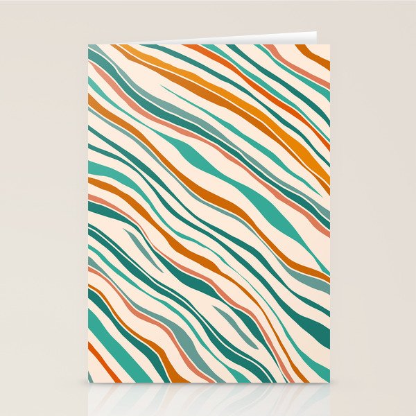Southwest Abstract Stripes Stationery Card Gallery Image 2