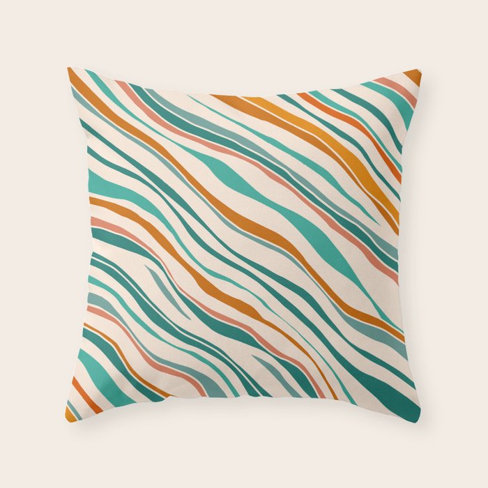 Southwest Abstract Stripes Throw Pillow Gallery Image 6