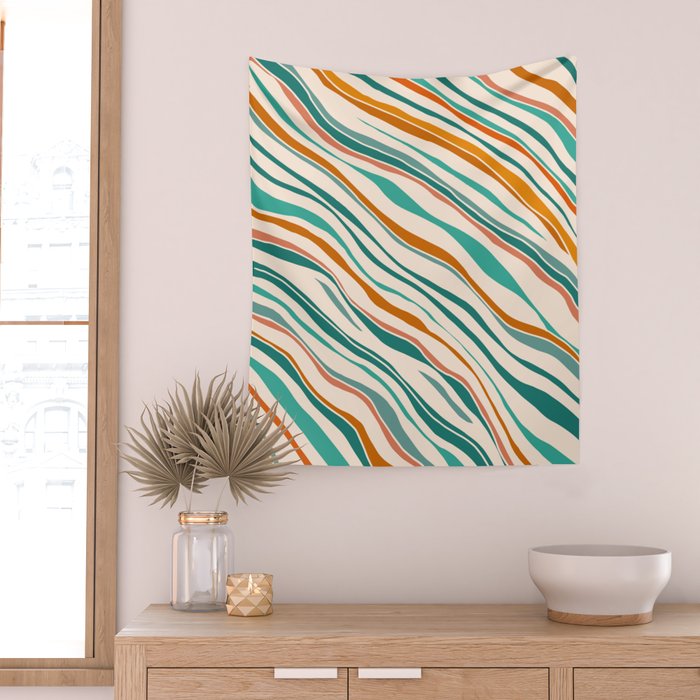 Southwest Abstract Stripes Wall Tapestry Gallery Image 2