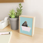 Gorilla in Bathtub Mini Art Print Gallery Image 2