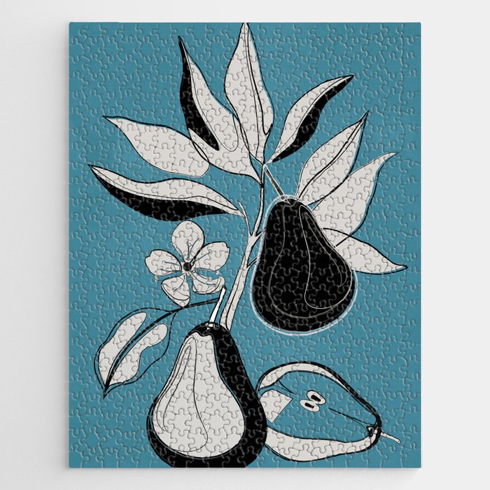 Line Art Pears 1 Jigsaw Puzzle Gallery Image 1