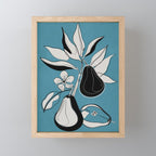 Line Art Pears 1 Mini Art Print Gallery Image 1