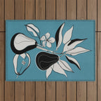 Line Art Pears 1 Outdoor Rug Gallery Image 1