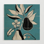 Line Art Pears 1 Wood Wall Art Gallery Image 1