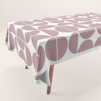 Mid Century Modern Geometric 04 Dusty Pink Tablecloth Gallery Image 1
