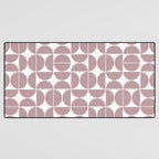 Mid Century Modern Geometric 04 Dusty Pink Desk Mat Gallery Image 3