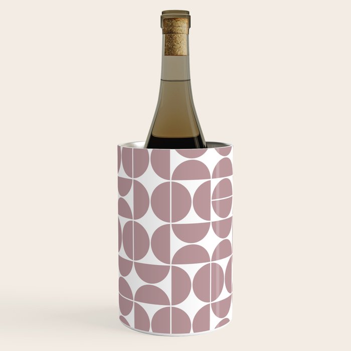 Mid Century Modern Geometric 04 Dusty Pink Wine Chiller Gallery Image 2