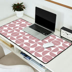 Mid Century Modern Geometric 04 Dusty Pink Desk Mat Gallery Image 2