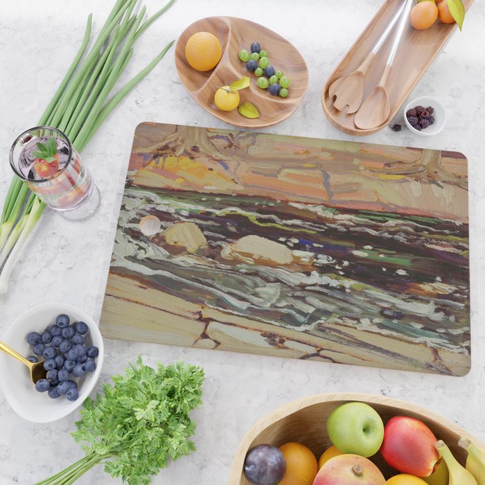 Tom Thomson Dark Waters spring 1916 Canadian Landscape Artist Cutting Board Gallery Image 2
