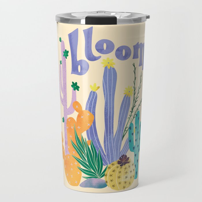 Cactus Blooms Travel Mug Gallery Image 1