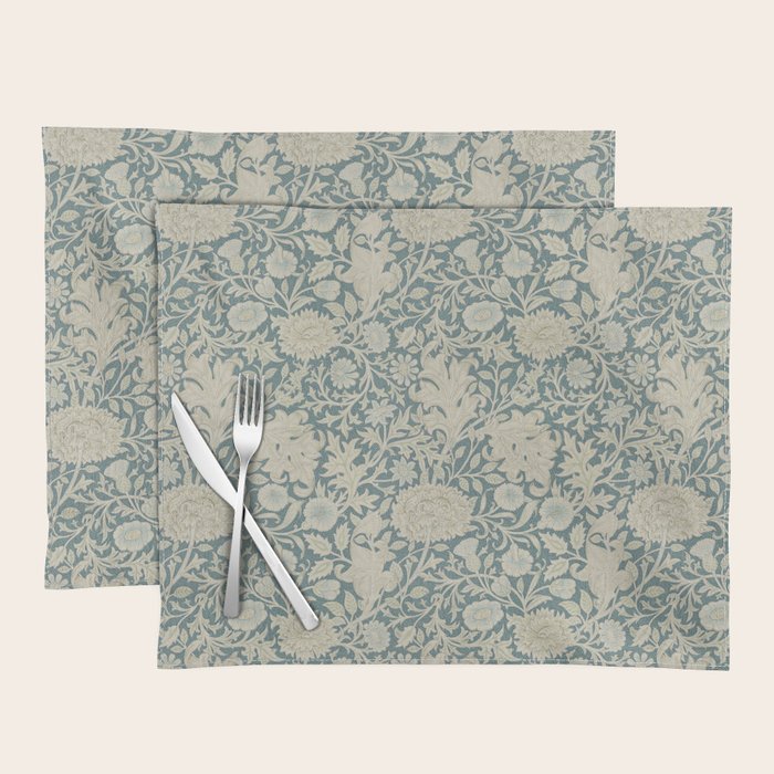 William Morris Double Bough Slate Blue Placemat Gallery Image 1
