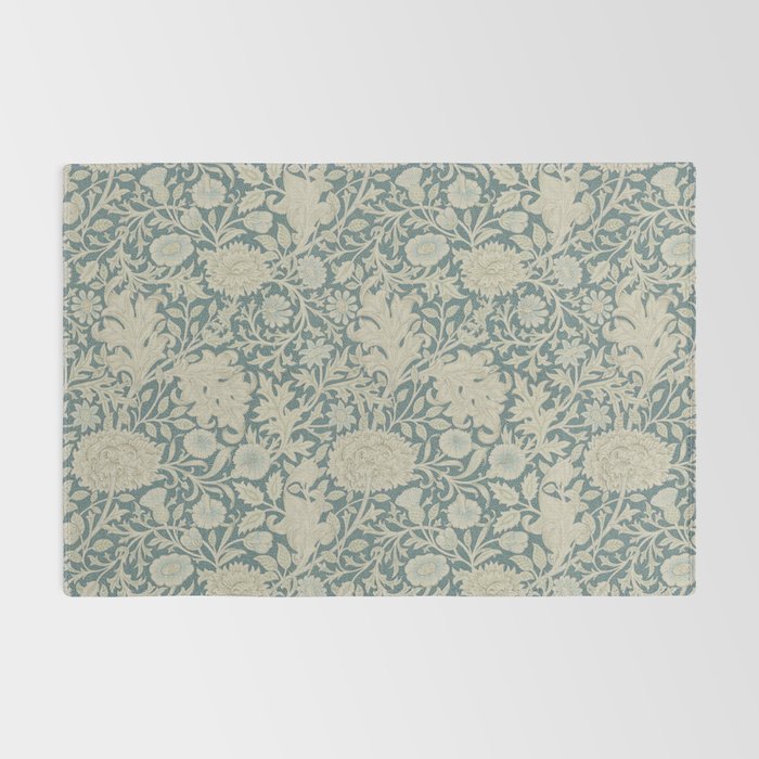 William Morris Double Bough Slate Blue Rug Gallery Image 2