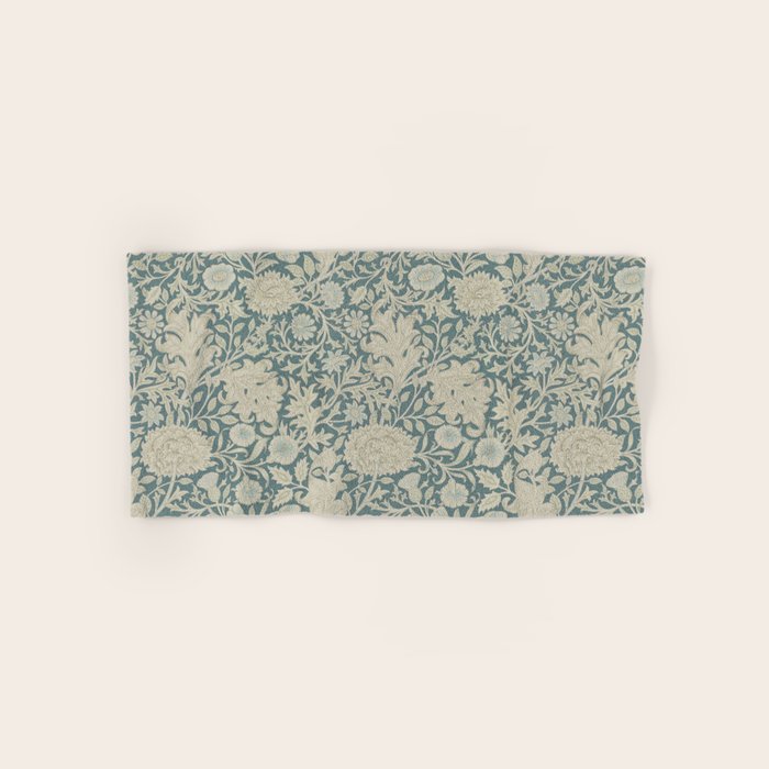 William Morris Double Bough Slate Blue Bath Towel Gallery Image 1