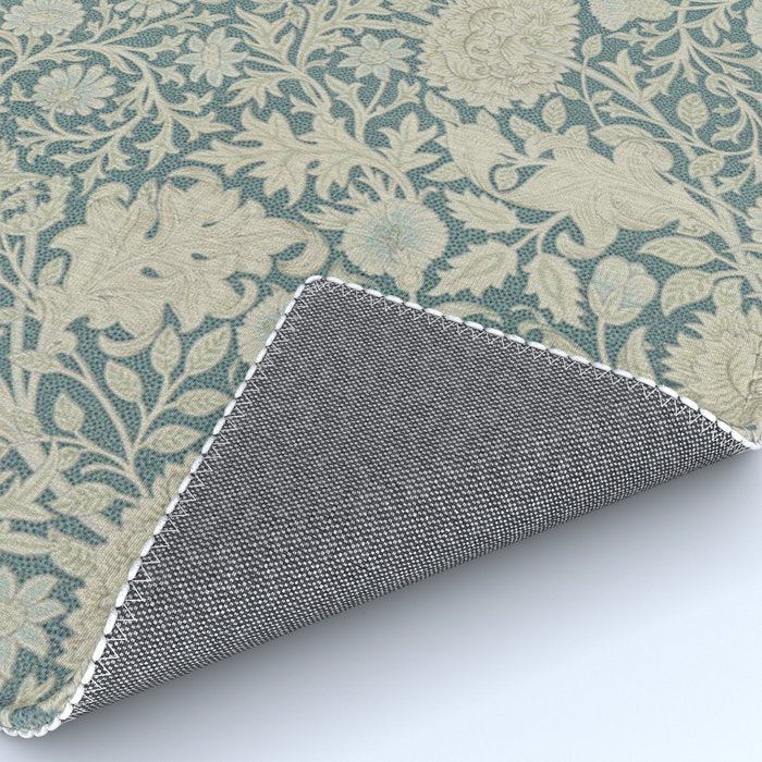 William Morris Double Bough Slate Blue Rug Gallery Image 4