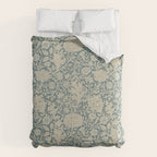 William Morris Double Bough Slate Blue Comforter Gallery Image 6
