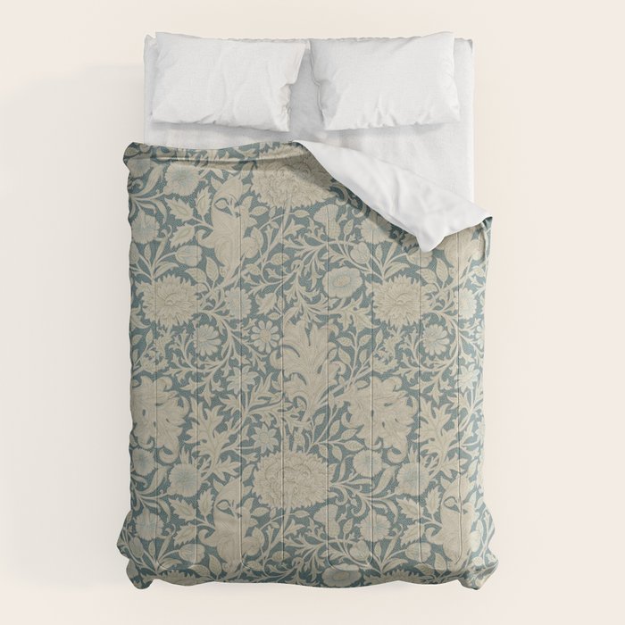 William Morris Double Bough Slate Blue Comforter Gallery Image 6