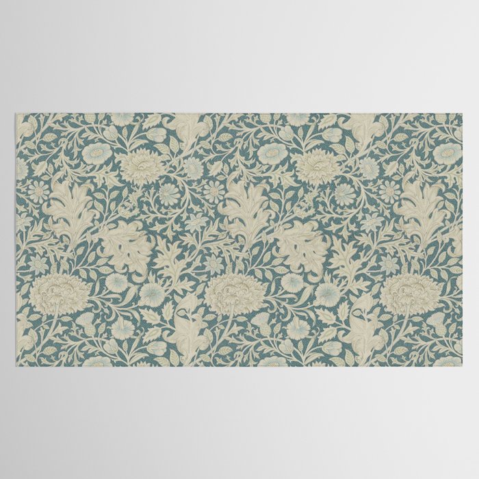 William Morris Double Bough Slate Blue Tablecloth Gallery Image 2