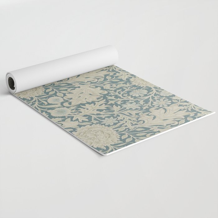 William Morris Double Bough Slate Blue Yoga Mat Gallery Image 2