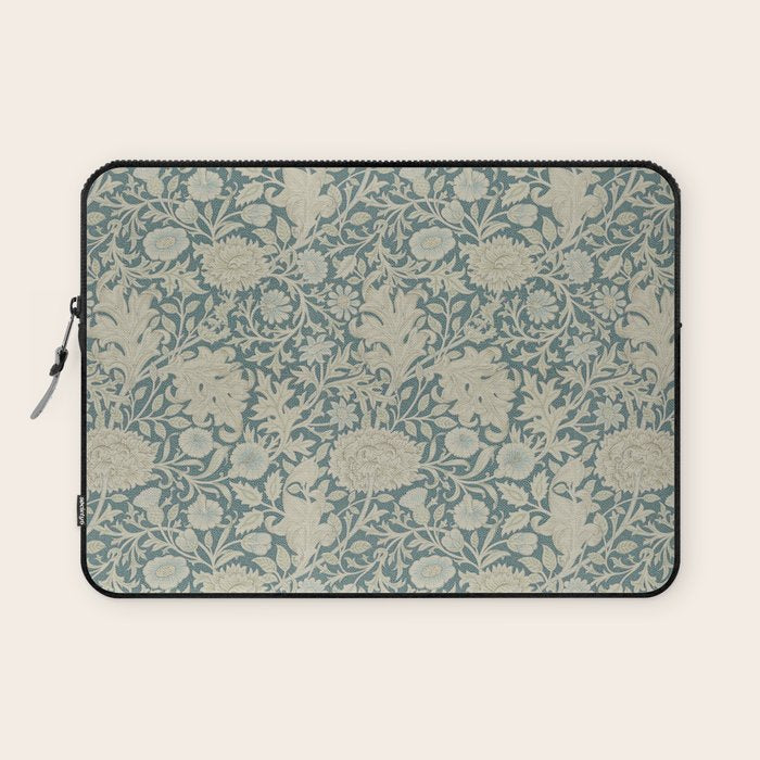 William Morris Double Bough Slate Blue Laptop Sleeve Gallery Image 1