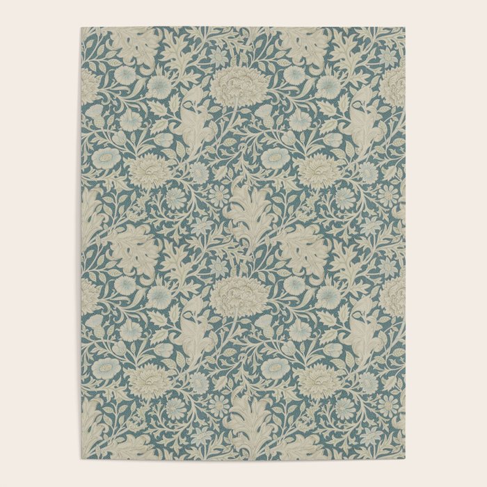 William Morris Double Bough Slate Blue Poster Gallery Image 4
