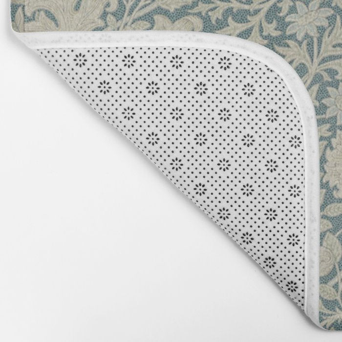 William Morris Double Bough Slate Blue Bath Mat Gallery Image 2