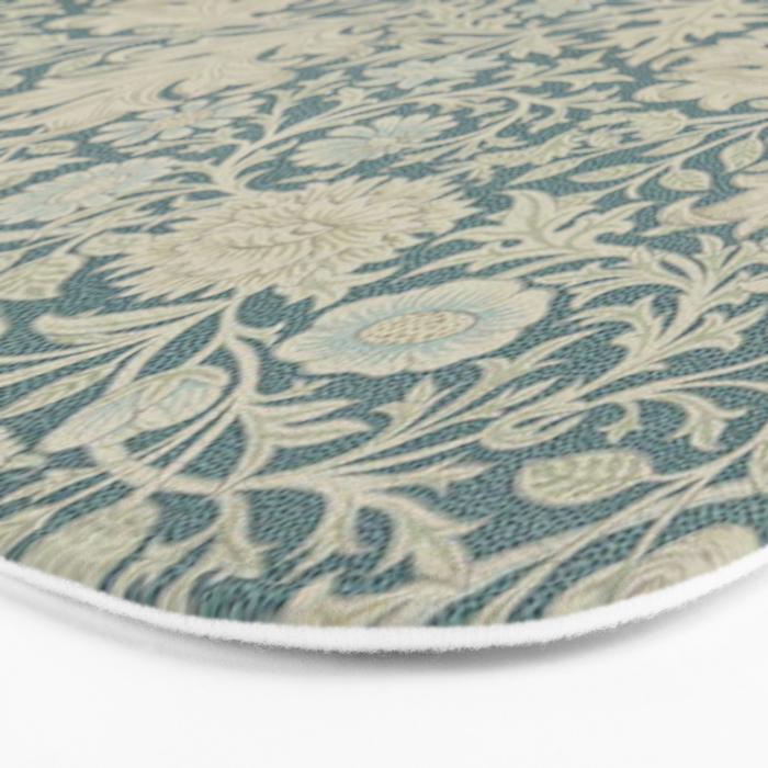William Morris Double Bough Slate Blue Bath Mat Gallery Image 3