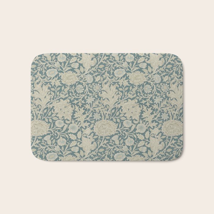 William Morris Double Bough Slate Blue Bath Mat Gallery Image 1