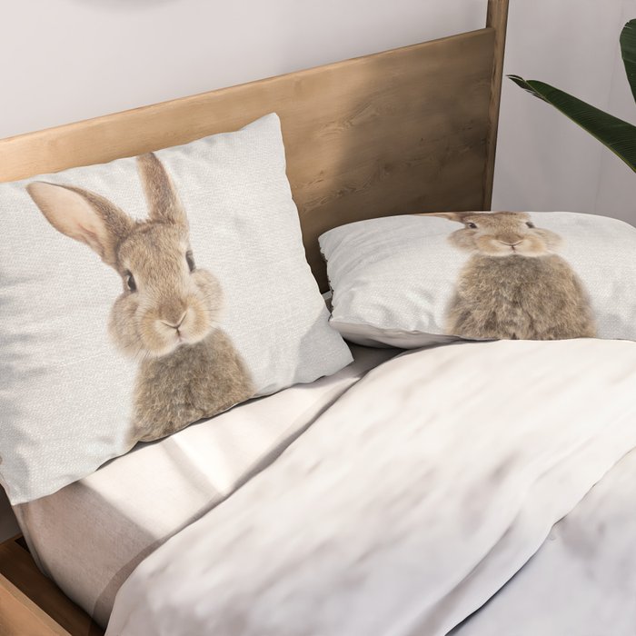Rabbit - Colorful Pillow Sham Gallery Image 2