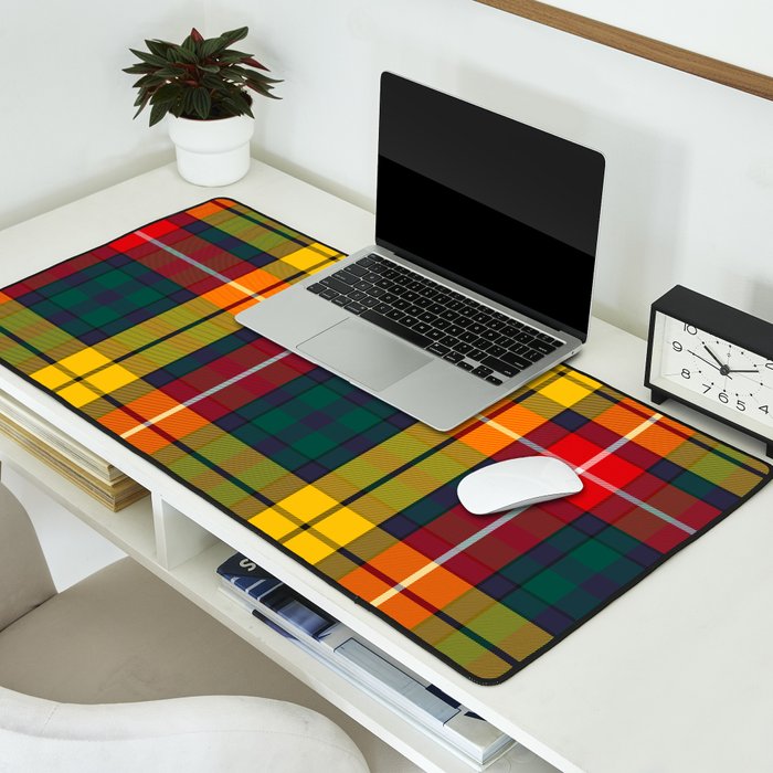 Buchanan Scottish Tartan Desk Mat Gallery Image 2