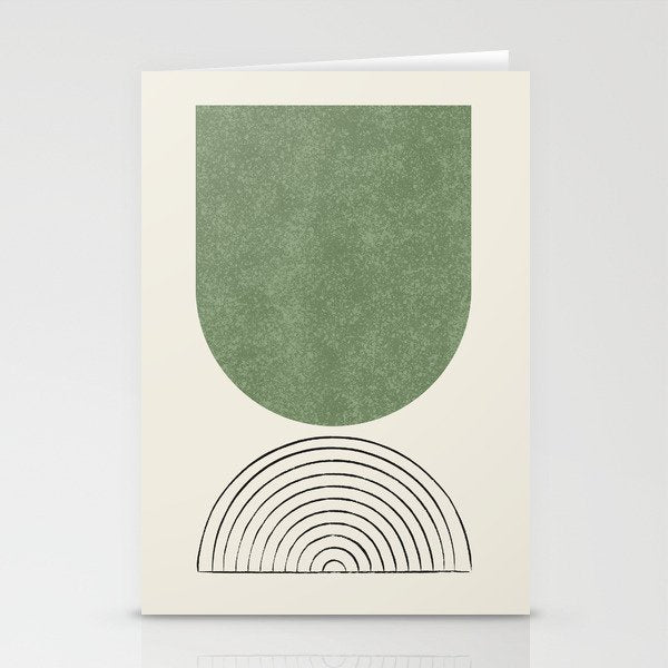 Arch balance green 2 Stationery Card Gallery Image 2